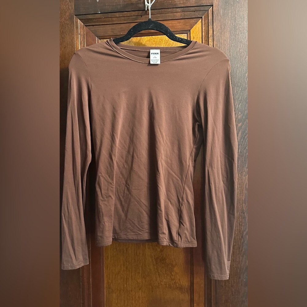 Victoria’s Secret Brown Base Stretch Long Sleeve Top